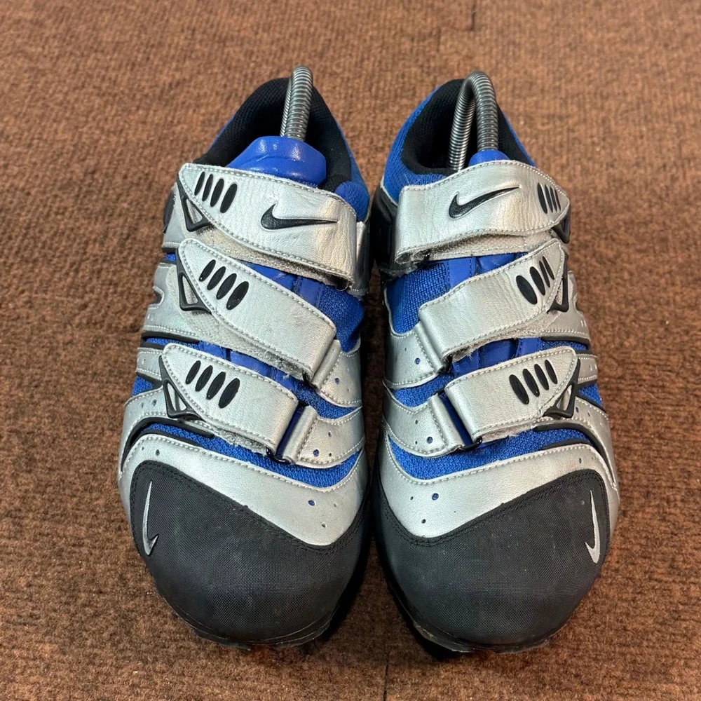Nike ACG YVR III Cycling Shoes Mens 9.5 Blue Silver Chrome Vintage SPD 308630-04